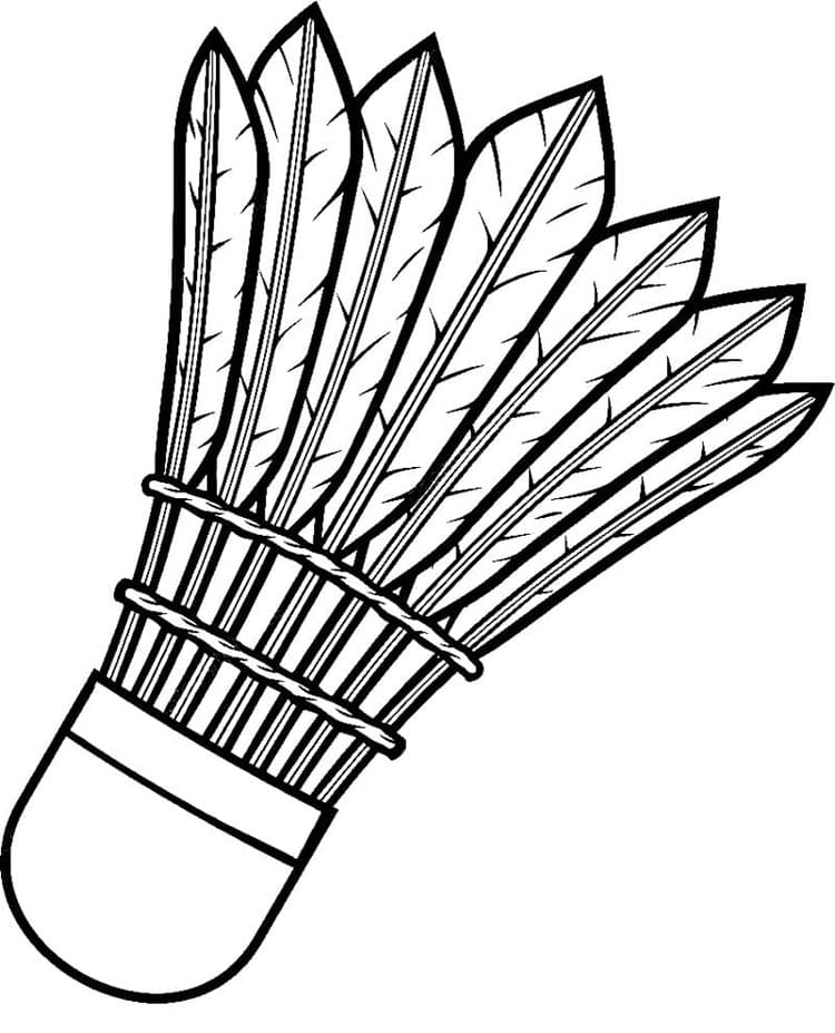 Stampa Badminton da colorare