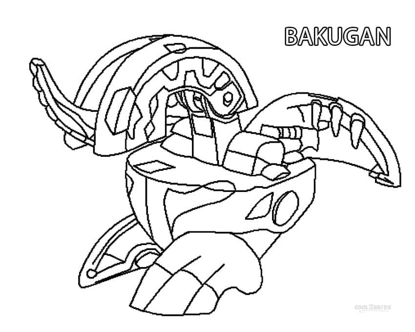 Stampa Bakugan da colorare