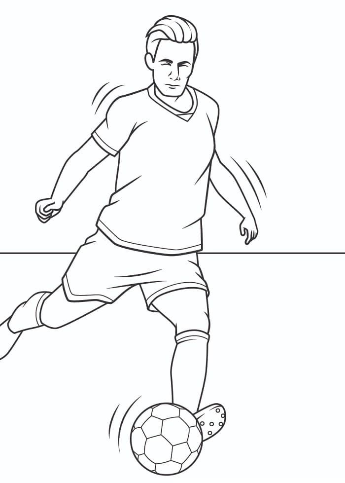 Stampa Calcio da colorare