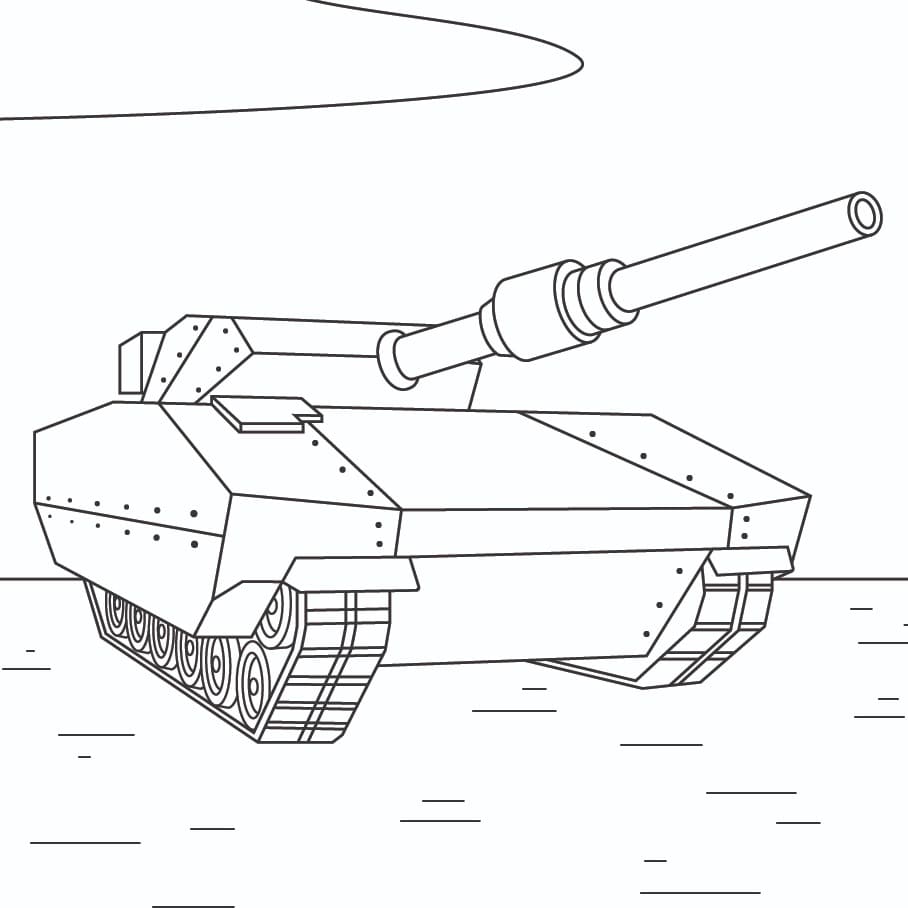 Stampa Carro Armato da colorare