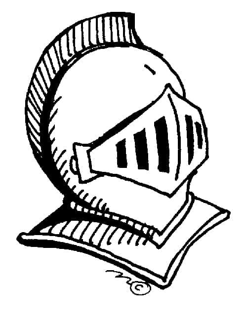 Stampa Cavaliere da colorare