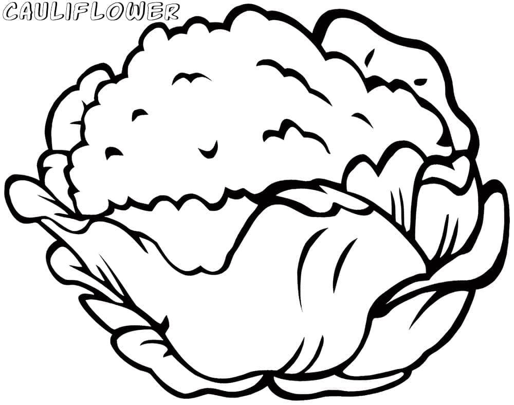 Stampa Cavolfiore da colorare