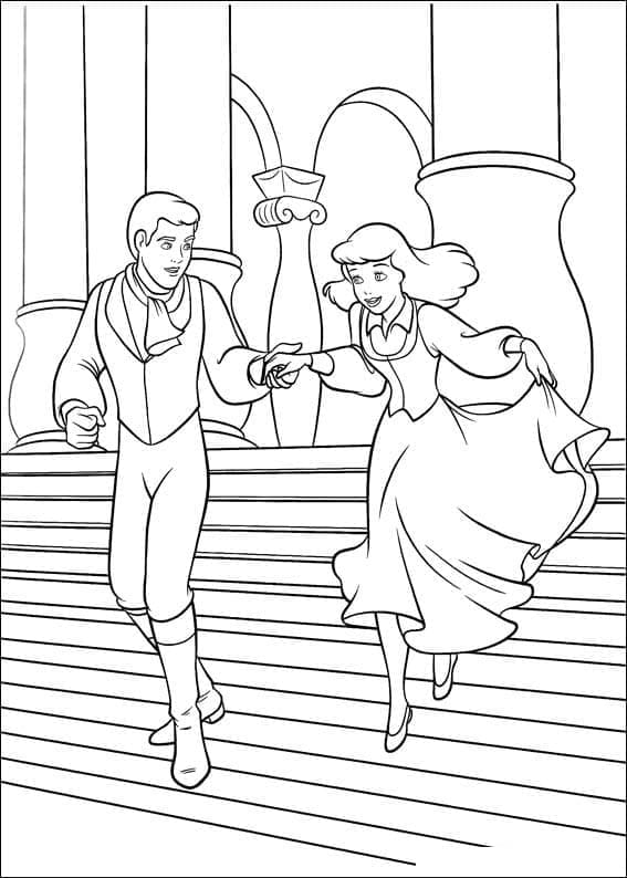 Stampa Cenerentola da colorare