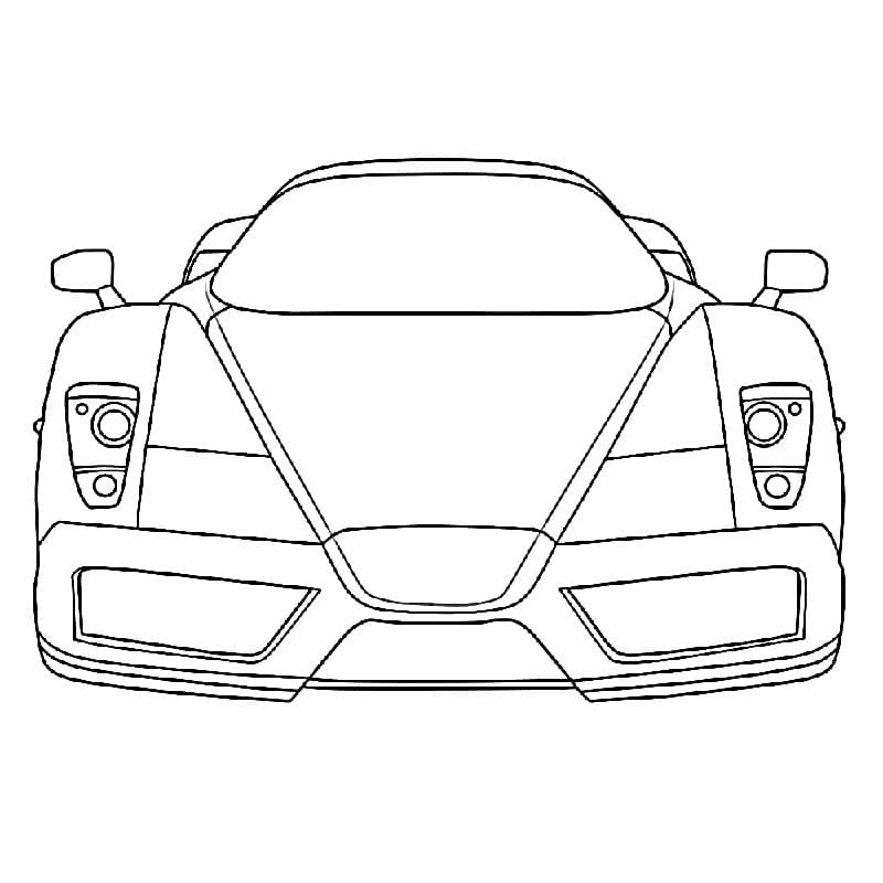 Stampa Ferrari da colorare