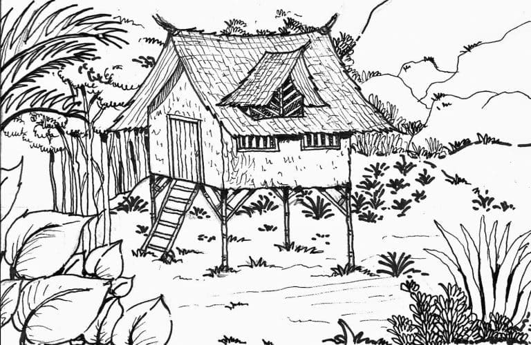 Stampa Foresta da colorare