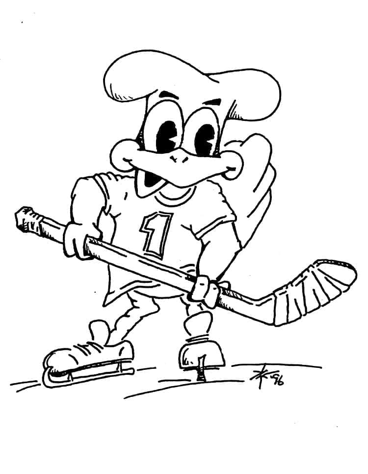 Stampa Hockey da colorare