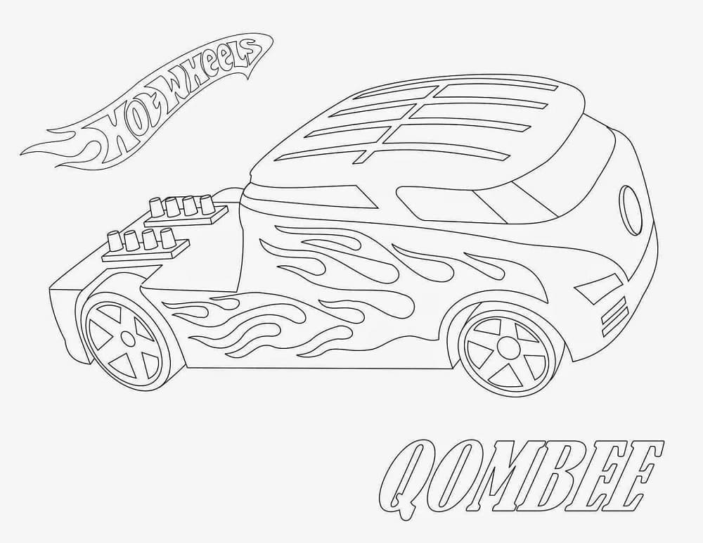 Stampa Hot Wheels da colorare