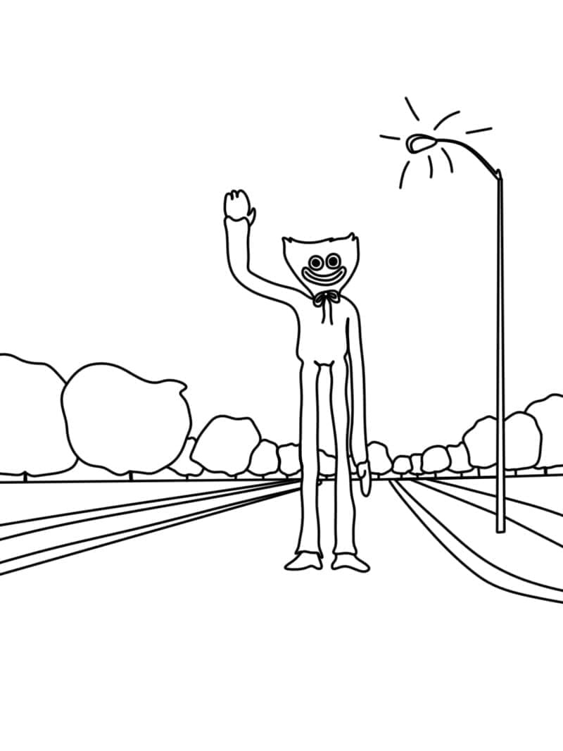 Stampa Huggy Wuggy da colorare