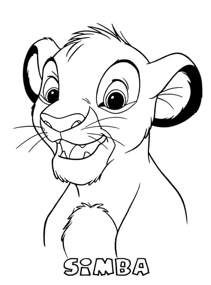 Stampa Il Re Leone da colorare