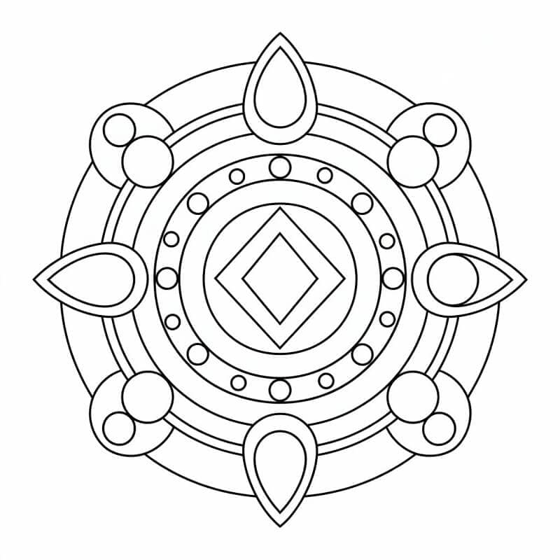 Stampa Mandala da colorare
