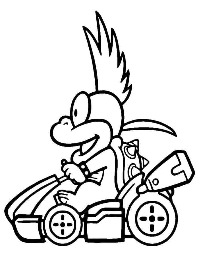 Stampa Mario Kart da colorare