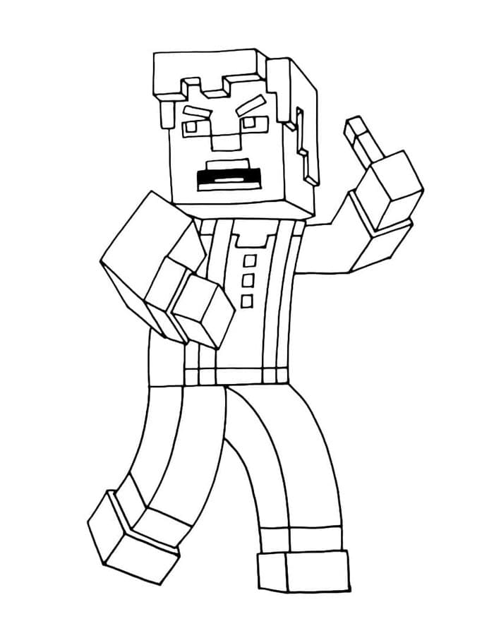 Stampa Minecraft da colorare