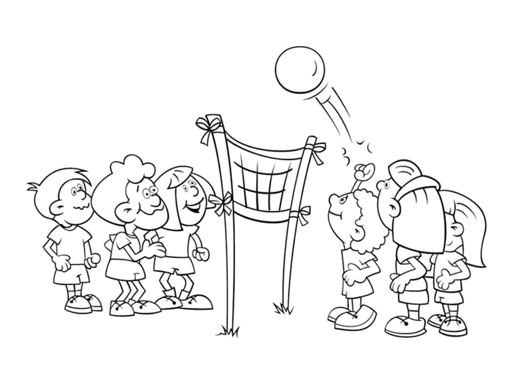 Stampa Pallavolo da colorare