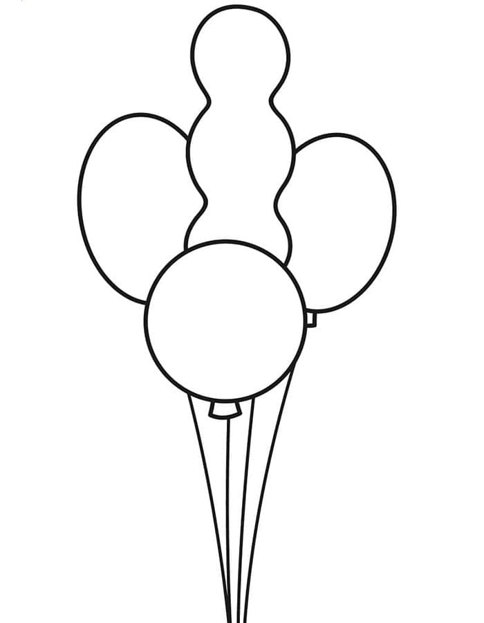 Stampa Palloncino da colorare