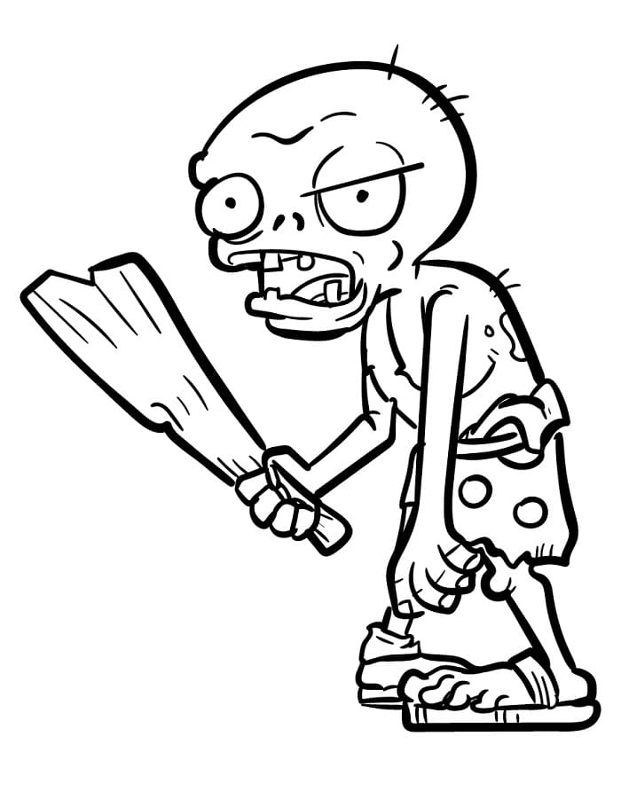 Stampa Piante contro zombi da colorare