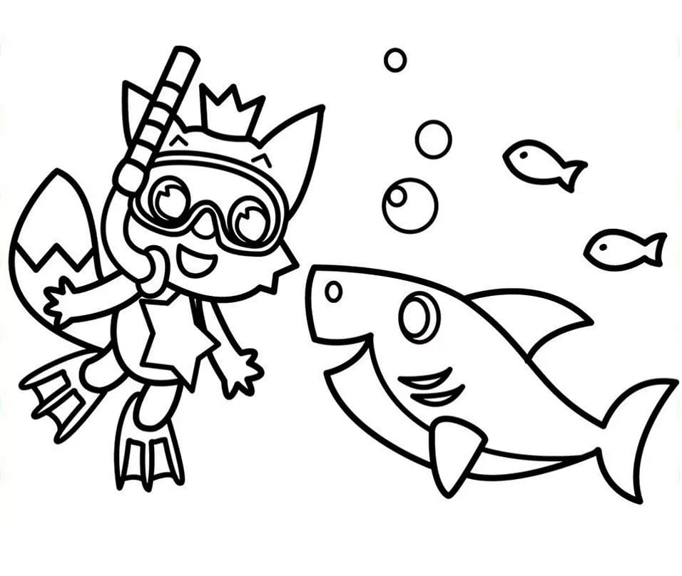 Stampa Pinkfong da colorare