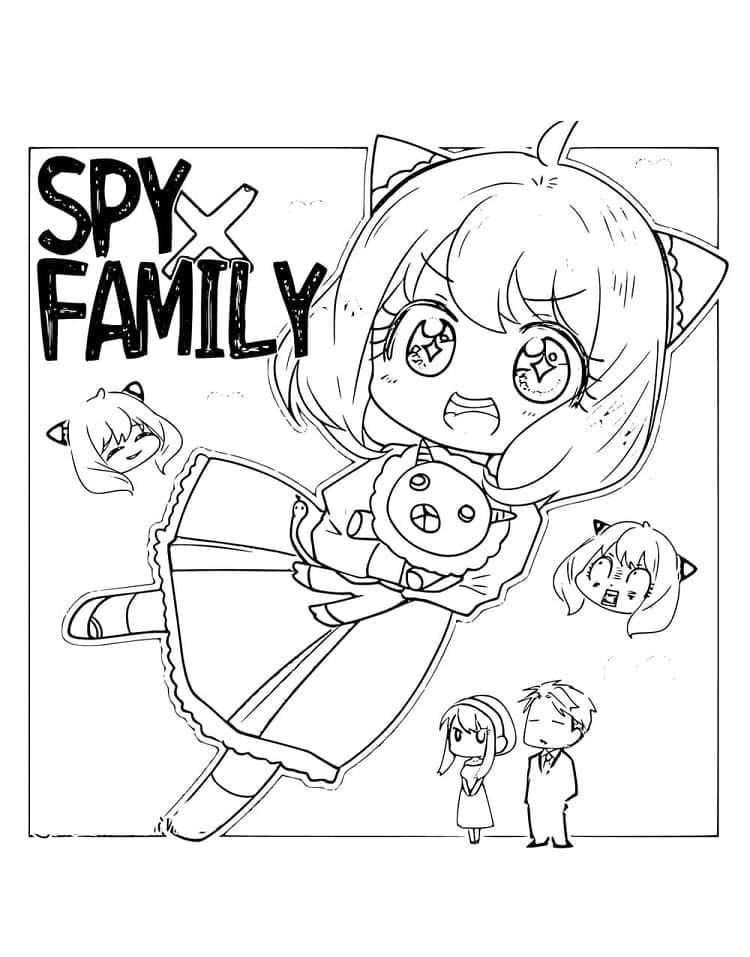 Stampa Spy x Family da colorare