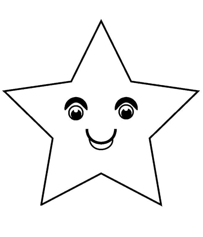 Stampa Stella da colorare