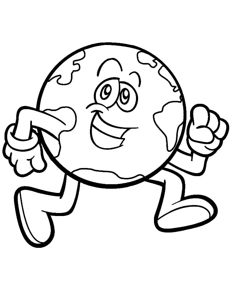 Stampa Terra da colorare