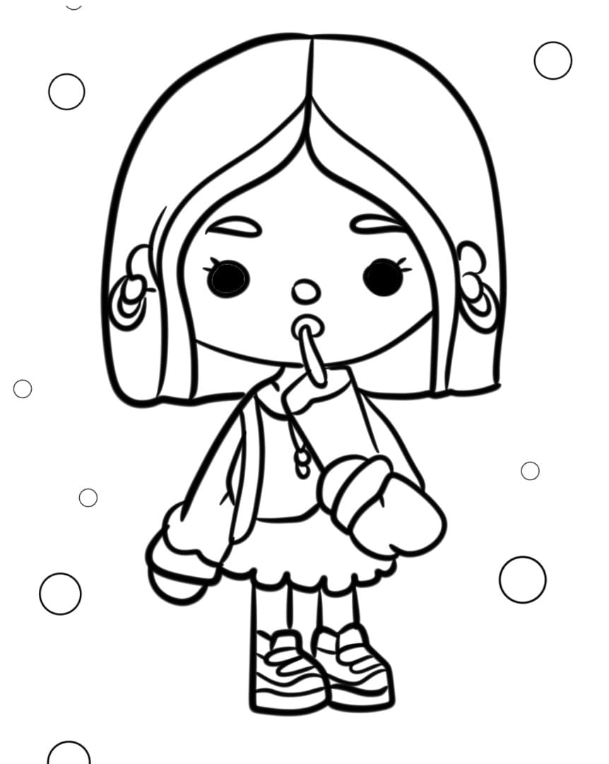 Stampa Toca Boca da colorare