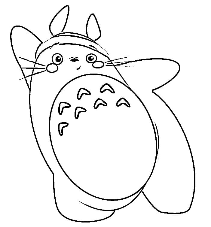Stampa Totoro da colorare