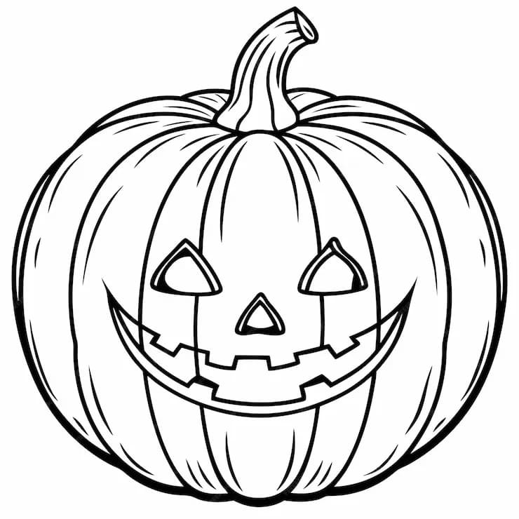 Stampa Zucca da colorare