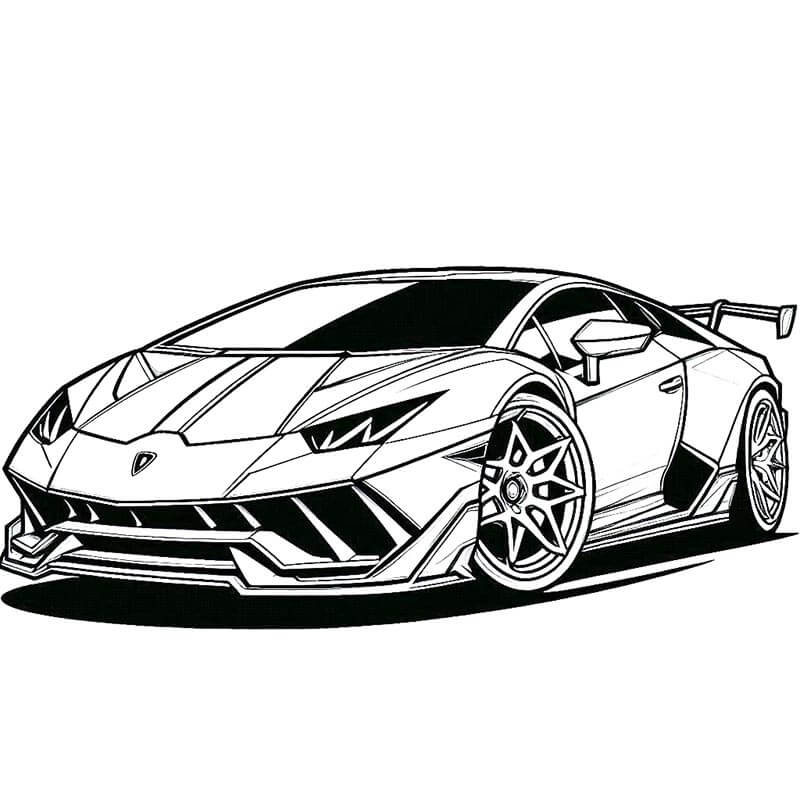 Stampabile Gratuita Lamborghini da colorare