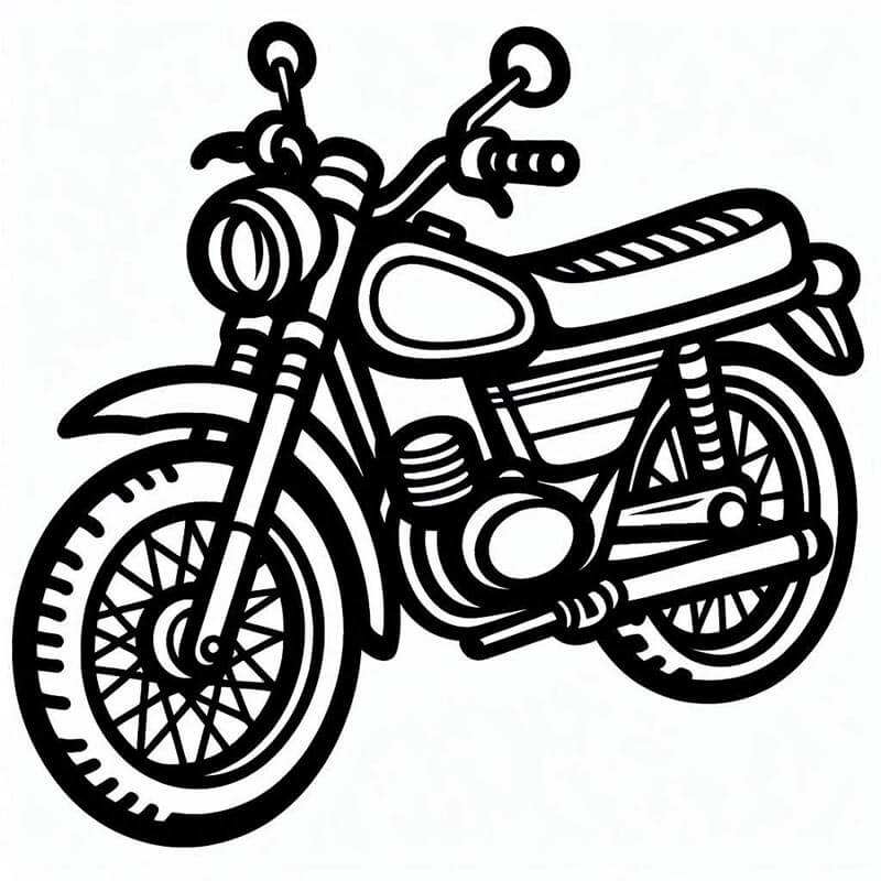 Stampabile Gratuita Moto da colorare
