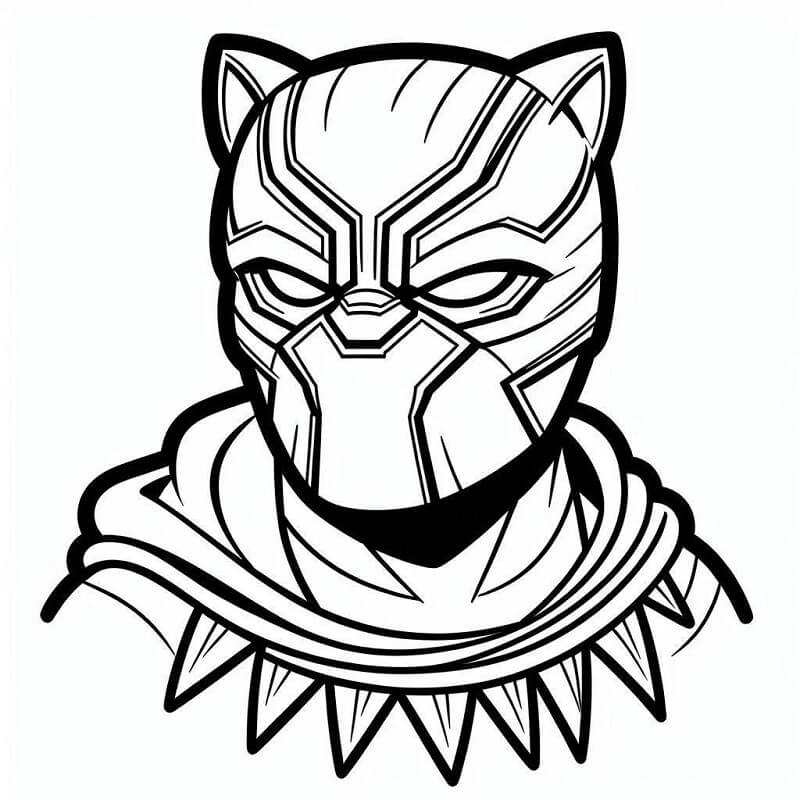 Stampabile Gratuito Black Panther da colorare