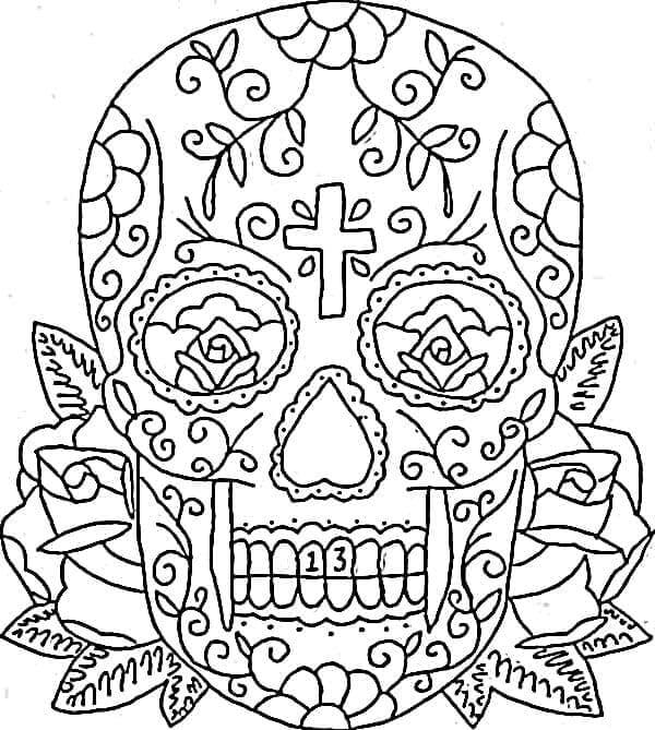 Stampabile Gratuito Calaveras da colorare