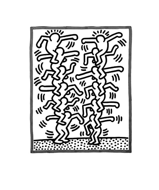 Keith Haring da colorare
