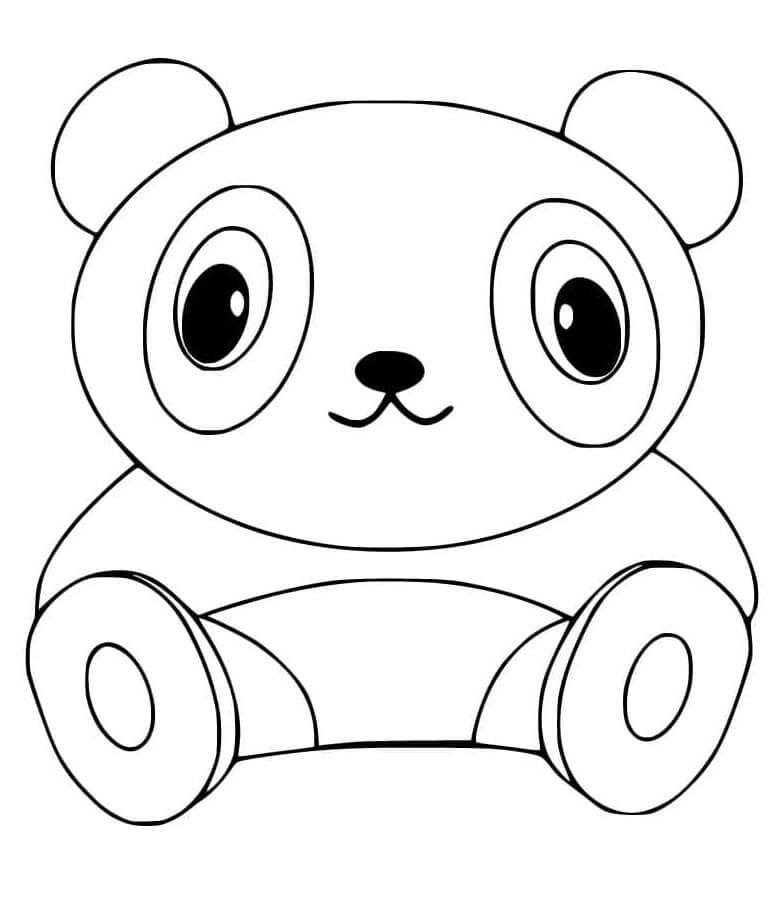 Stampabile Gratuito Panda da colorare