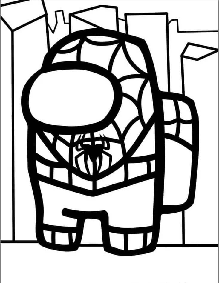 Stampabile Gratuito Spiderman da colorare