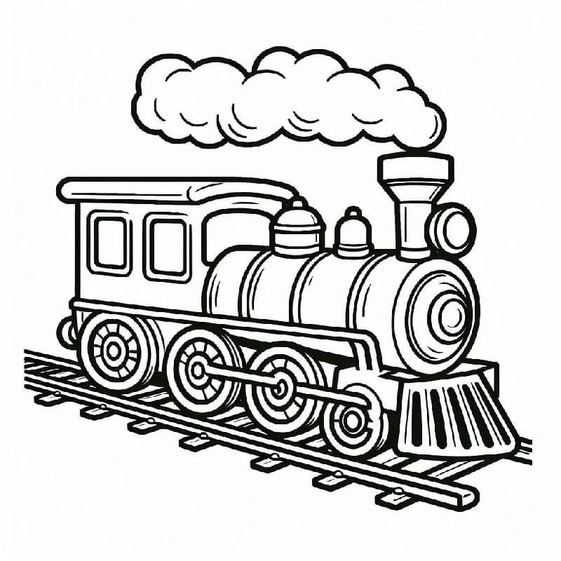 Stampabile Gratuito Treno da colorare
