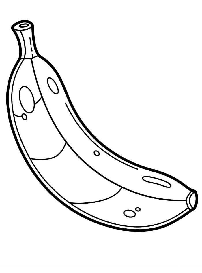Stampabile Libera Banana da colorare