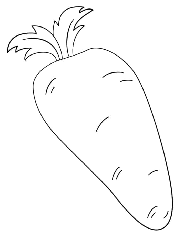 Stampabile Libera Carota da colorare