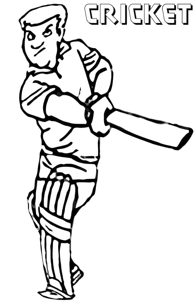 Stampabile Libera Cricket da colorare