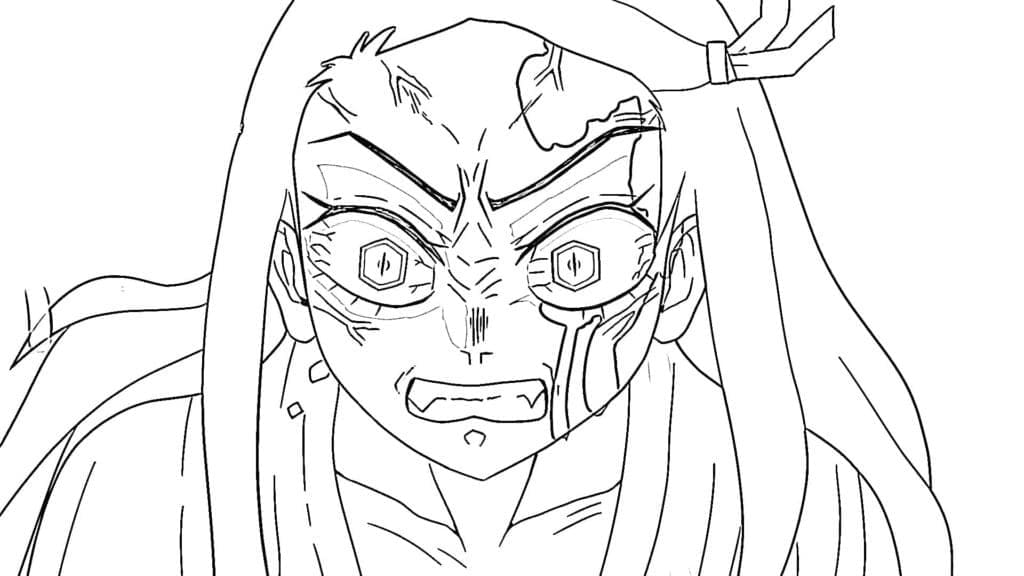 Stampabile Libera Nezuko da colorare