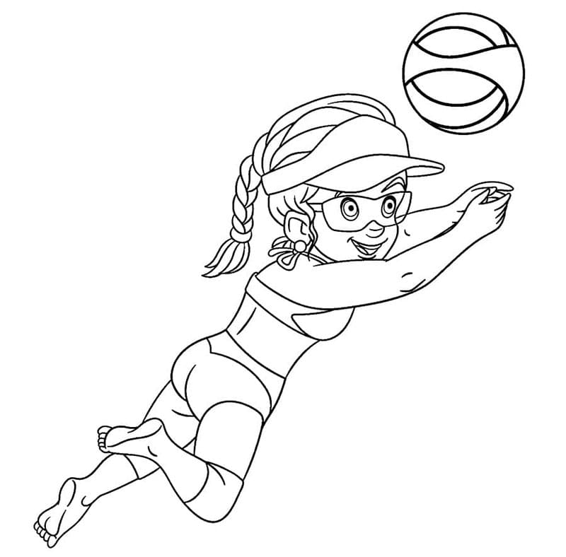 Stampabile Libera Pallavolo da colorare