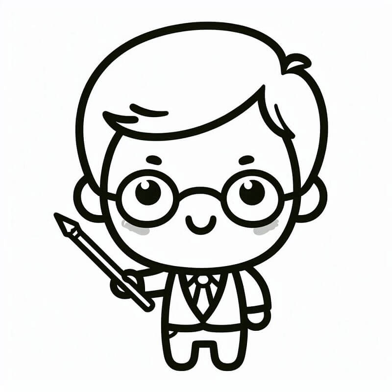 Stampabile Libero Insegnante da colorare