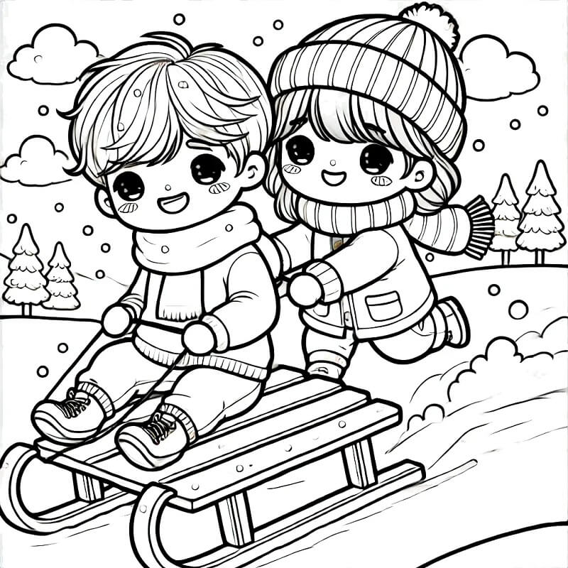 Stampabile Libero Inverno da colorare