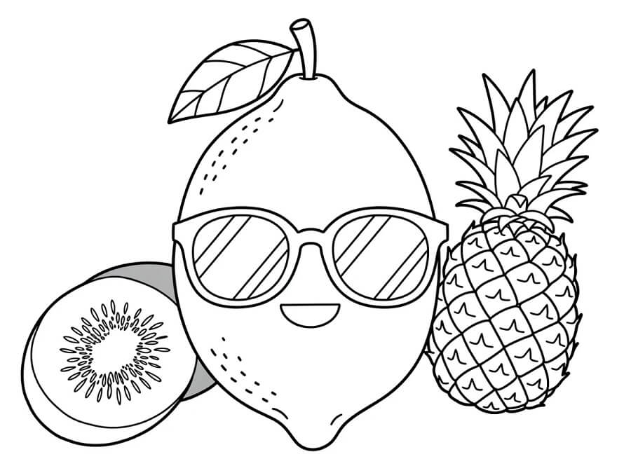 Stampabile Libero Limone da colorare