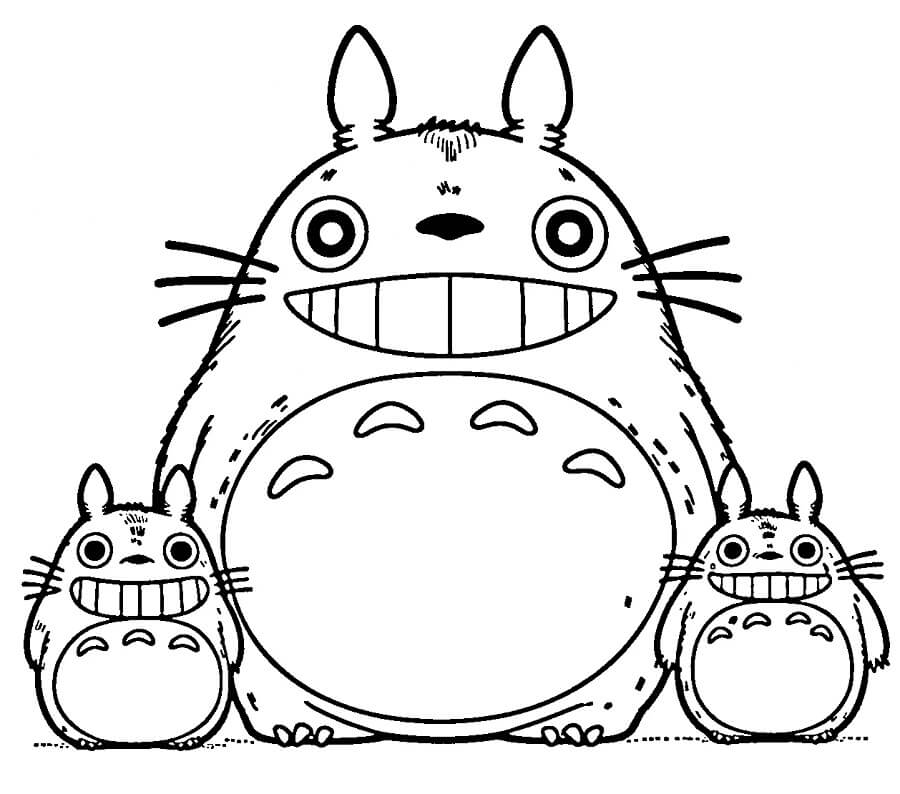 Stampabile Libero Totoro da colorare