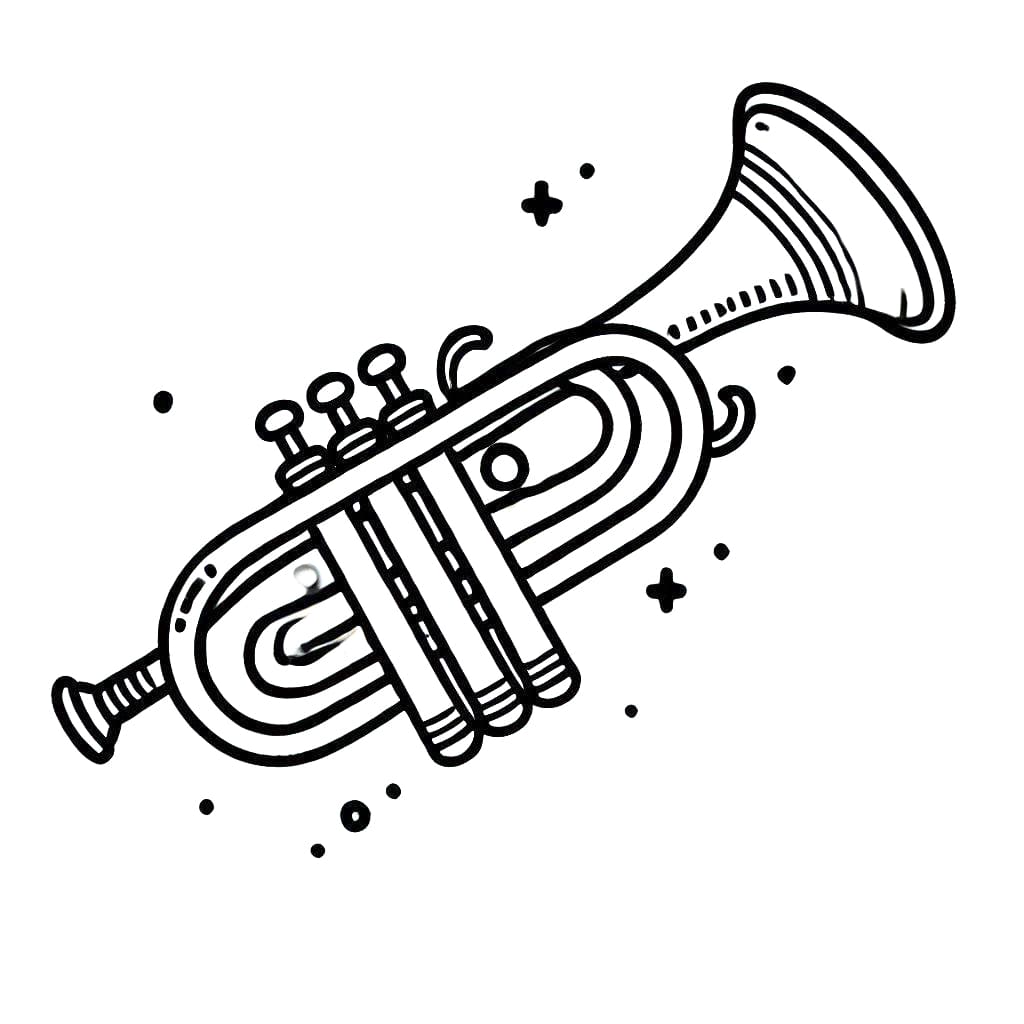 Stampabile Libero Tromba da colorare