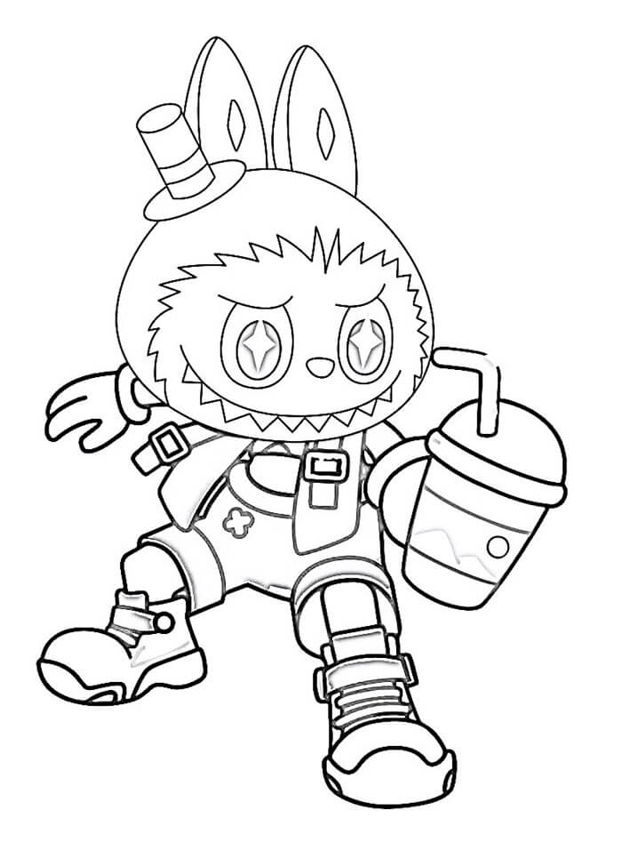 Stampabile gratuito Labubu da colorare