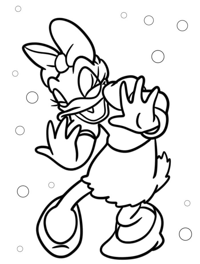 Stampabili Gratuiti Paperina da colorare