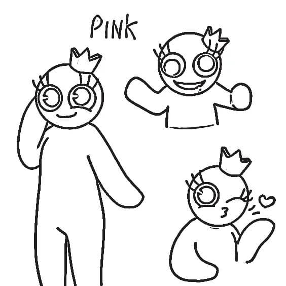 Stampabili Gratuiti Rainbow Friends da colorare