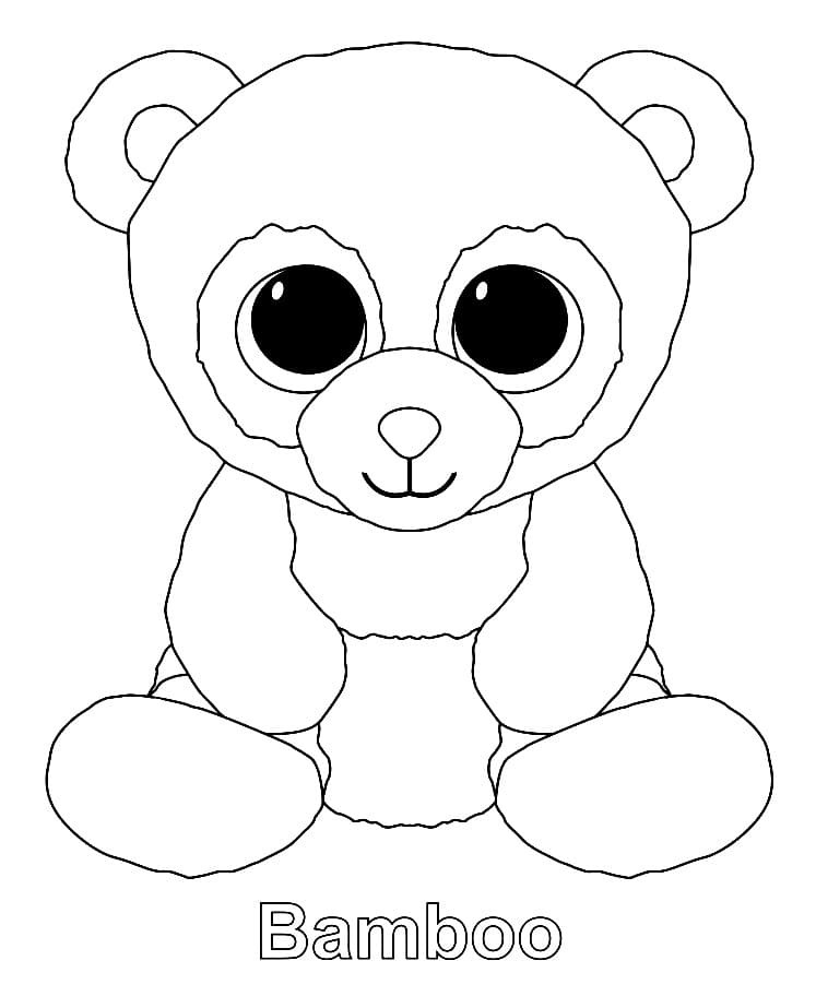 Stampabili gratuiti Beanie Boo da colorare