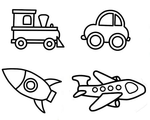 Stampabili gratuiti giocattoli da colorare