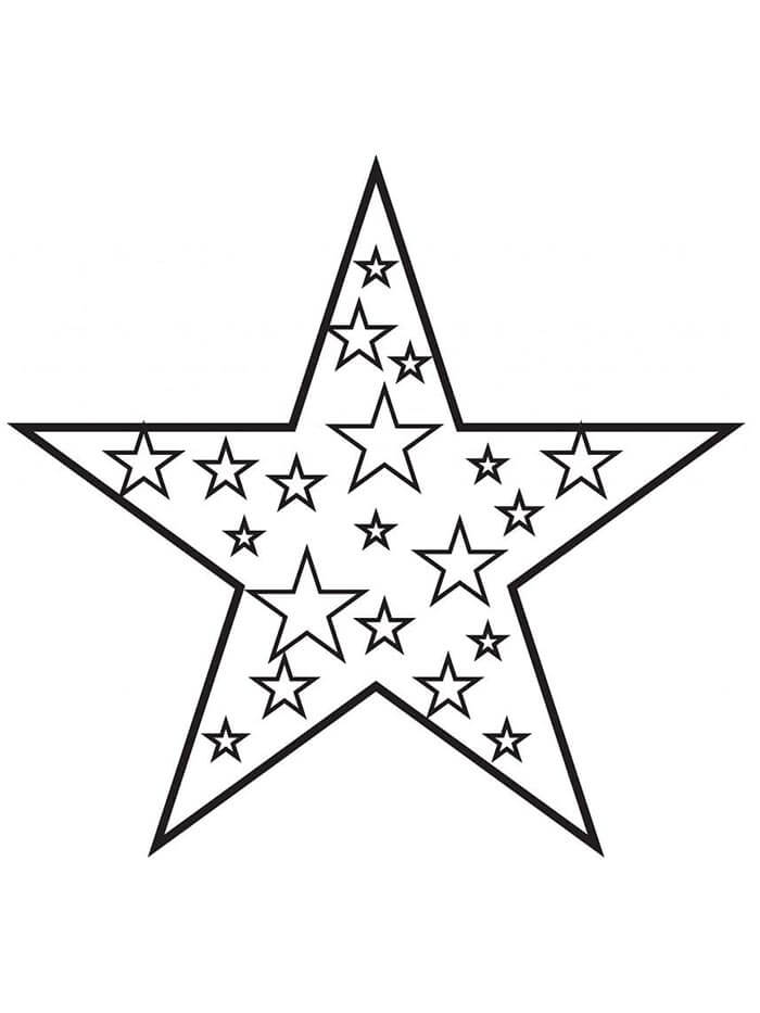 Stella Gratuito per Bambini da colorare